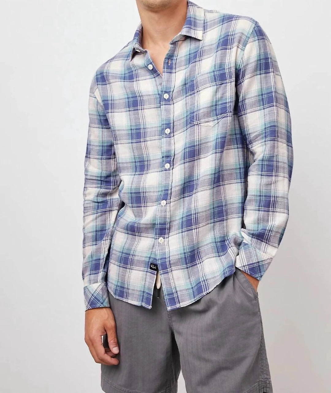 Wholesale π Rails Wyatt Button Down π Shirt in Santorini Teal for men π 1 Wholesale π Rails Wyatt Button Down π Shirt in Santorini Teal for men π