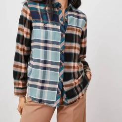 Cheap 🧨 Rails Brando 👕 Shirt in Heathrow Mixed Plaid for 👩 women 🌟