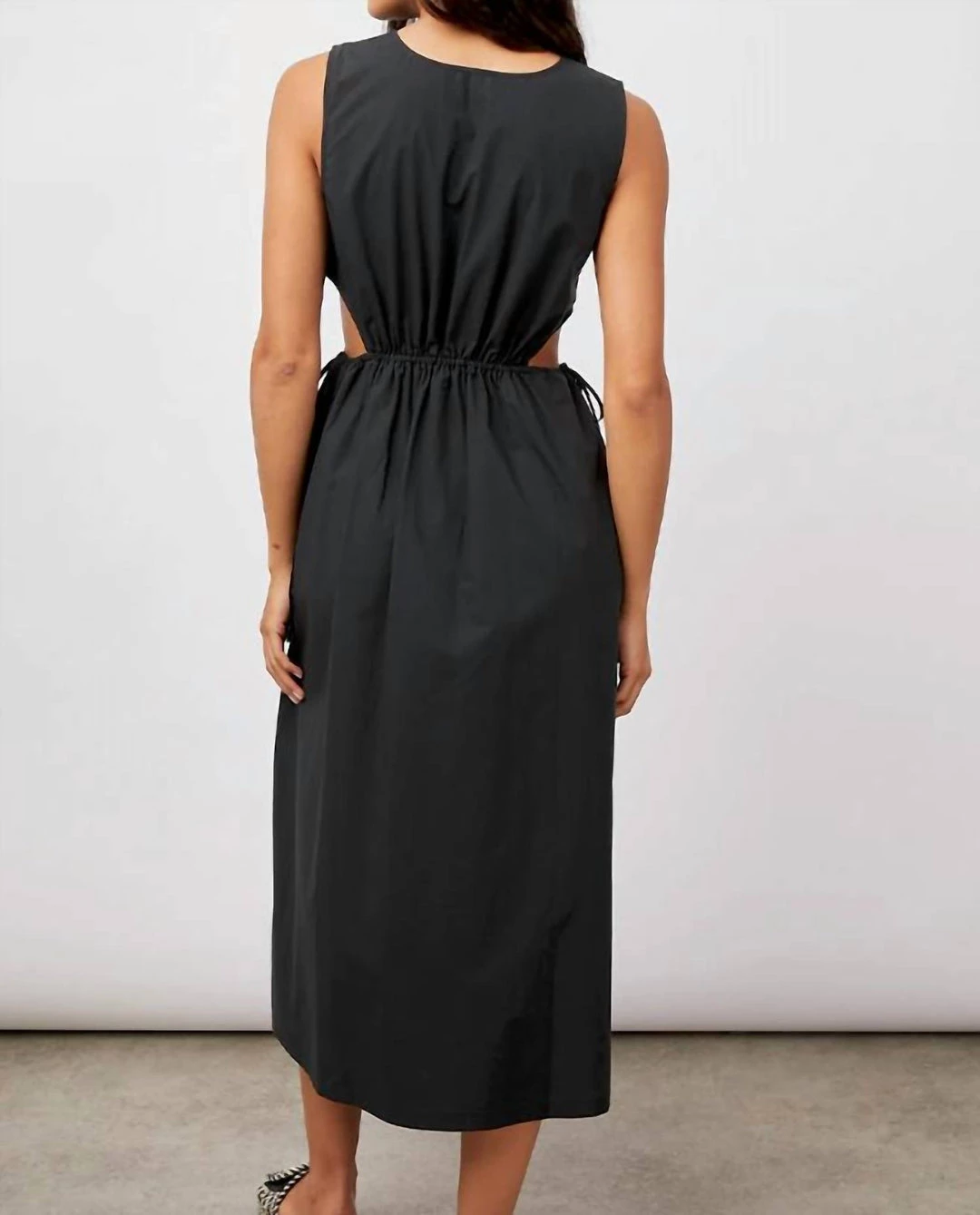 Wholesale π₯° Rails Yvette Cutout Poplin Midi π Dress in Black for π© women π 2 Wholesale π₯° Rails Yvette Cutout Poplin Midi π Dress in Black for π© women π - Image 2