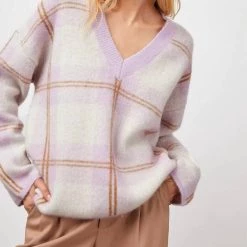 Best reviews of 🛒 Rails Colleen Sweater in Lilac Plaid for 👩 women 🔥