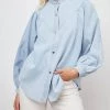 Best Sale 🎁 Rails Monica Button-Down 👕 Shirt in Light Blue Vintage for 👩 women 🌟