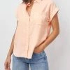 Cheap 👍 Rails Lexi 👚 Shirt in Peach Acid Wash for 👩 women ❤️