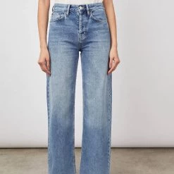 Outlet 🥰 Rails Getty Wide Leg Jean in Old Indigo for 👩 women 😉