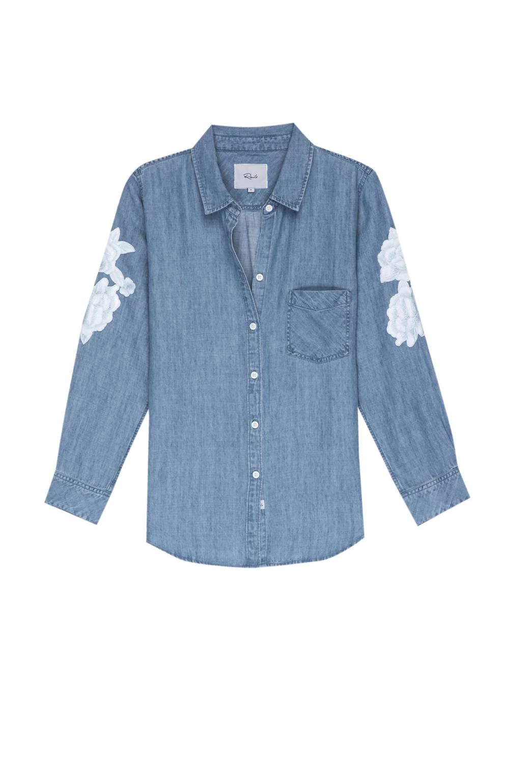 Coupon π Rails Ingrid Denim π Shirt With White Floral Patches in Medium Vintage for π© women β 1 Coupon π Rails Ingrid Denim π Shirt With White Floral Patches in Medium Vintage for π© women β