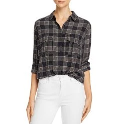 Buy ✔️ Rails Rhett 👩 Womens Silk Plaid Top 💯