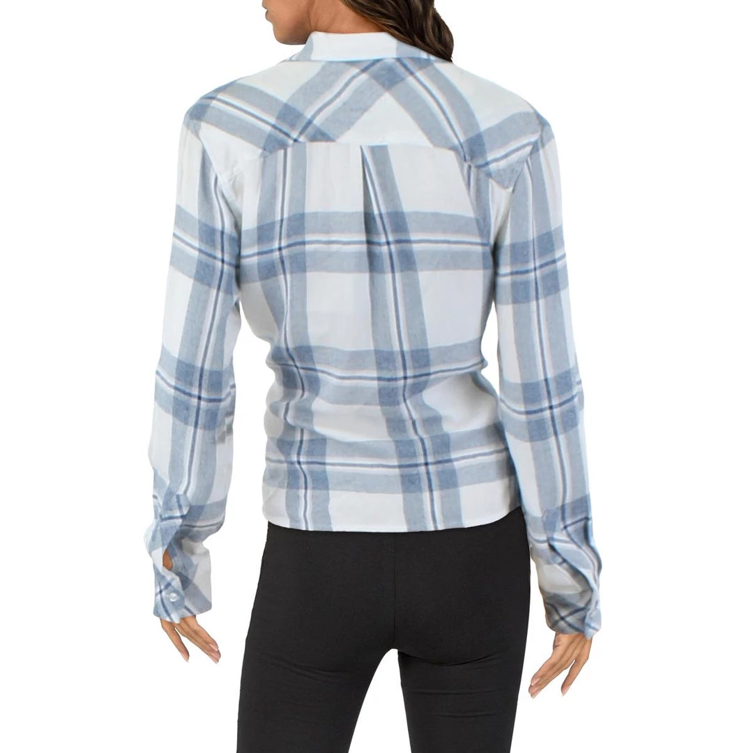 Budget π Rails π© Womens Plaid V-Neck Button-Down Top π 2 Budget π Rails π© Womens Plaid V-Neck Button-Down Top π - Image 2