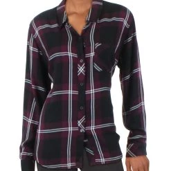 Brand new ⭐ Rails Hunter 👩 Womens Plaid Woven Button-Down Top 🌟