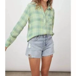 Deals 😉 Rails Brady Seersucker Buttondown in Sage Lemon for 👩 women ⭐ -Rails Sales Store c94d76fa0a244cf48c833853686ea0ec 1080x