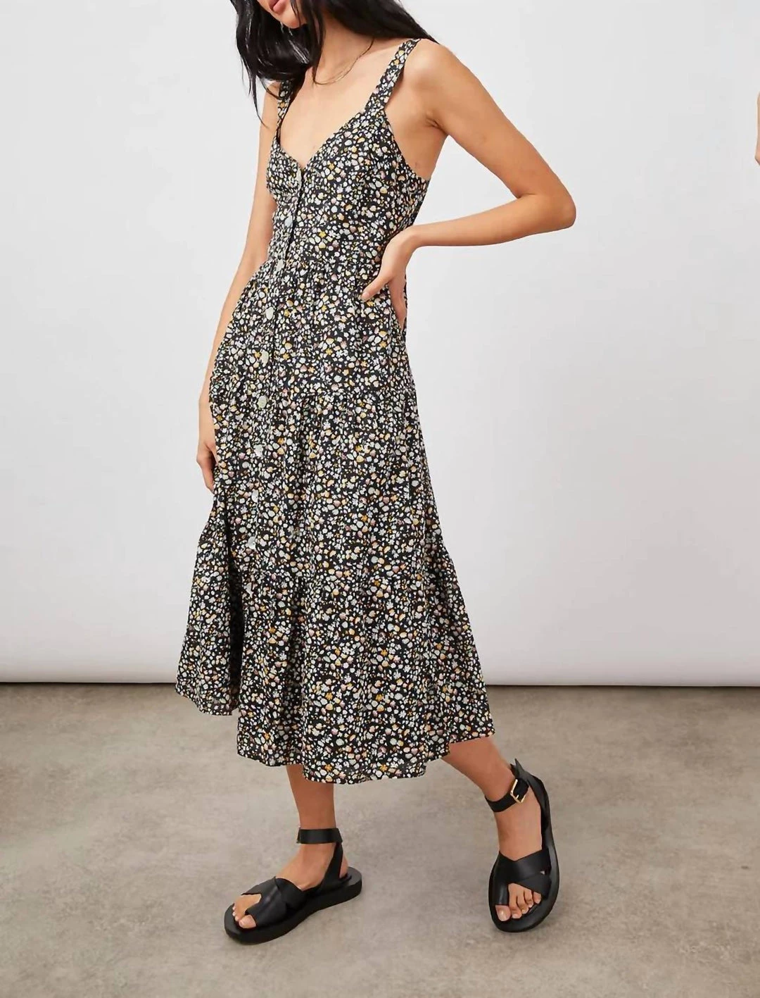 Discount 𧨠Rails Violet π Dress in Black Mini Floral for π© women π₯° 2 Discount 𧨠Rails Violet π Dress in Black Mini Floral for π© women π₯° - Image 2