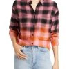 Buy ❤️ Rails 👩 Womens Plaid Two Tone Button-Down Top 🌟