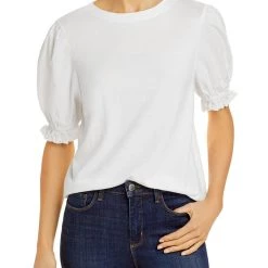 Best deal 💯 Rails Laurel 👩 Womens Puff Sleeve Eyelet T-Shirt 🔥