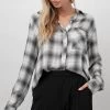 Best Pirce 😉 Rails Dylan Flannel 👕 Shirt In Smoke Ivory for 👩 women 👏