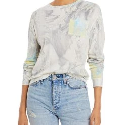 Flash Sale ❤️ Rails 👩 Womens Marbled Boxy Pullover Top 🔔